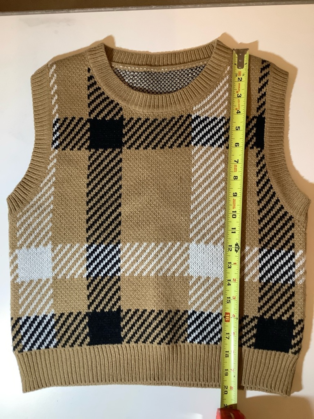 SHEIN 3-Pc Retro Vest Bundle - Granny Square, Plaid & Colorblock - XS/S - Picture 10 of 12